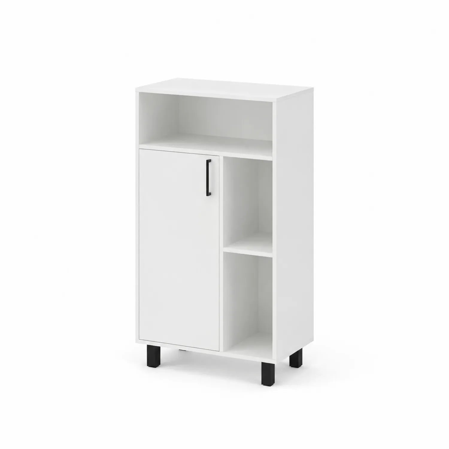 Szafka na buty z półkami z płyty MDF Biała