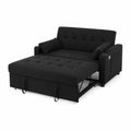 Rozkładana sofa 200x150 cm tkanina Czarna